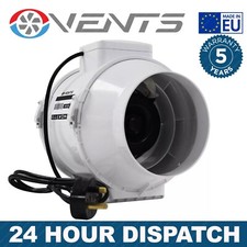 5 Inch 125mm High Power Inline Extractor Fan for Grow Room Carbon Filter System