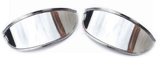 CLASSIC FIAT 500 EYELIDS HEADLAMP HEADLIGHT SURROUND CHROME BEZEL RIM FRAME NEW