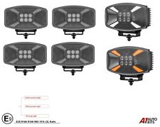 x4 Fit Scania Volvo DAF MAN 24v 10'' Jumbo Spot Light Led Warning + Parking 140W