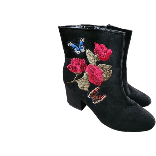 Size black fabric faux - 5, suede