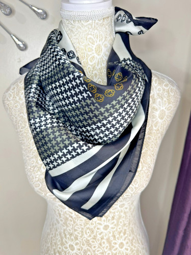 Monochrome mixed print - mixed-print, satin
