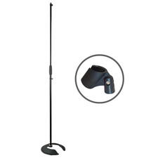 Thor MS002 Stackable Microphone Stand Round Base Karaoke Band PA *BSTOCK*