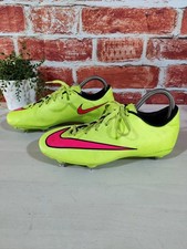 Boy's Nike Mercurial Victory V SG green hyper punch football boots UK 5