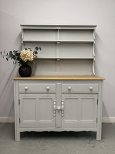 Refinished Ercol Grey Dresser – Goose Down Painted Sideboard & Display Shelves
