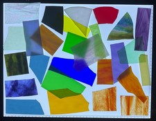 A SELECTION OF STAINED GLASS