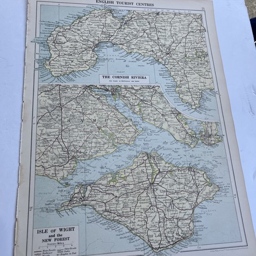 1928 map english tourist - 1928,