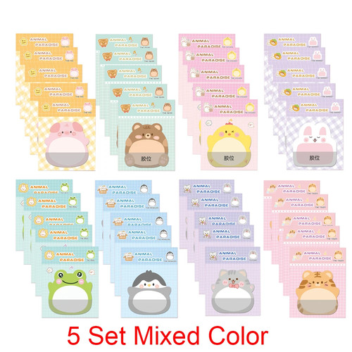 8pcs kawaii animal sticky - animal,