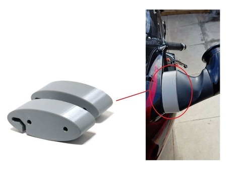 Motorcycle mirror extenders - mirror,