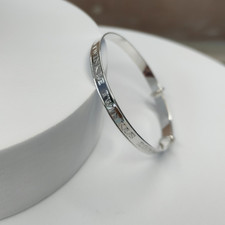 Sterling Silver Twinkle Twinkle Baby Bangle - Expanding Bangle - Babies, Toddler