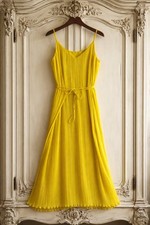 Oliver Bonas Yellow Pleated