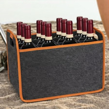 12 Bottle Felt Wine Carrier
