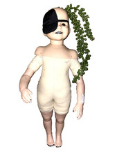 VINTAGE Porcelain Doll Scary