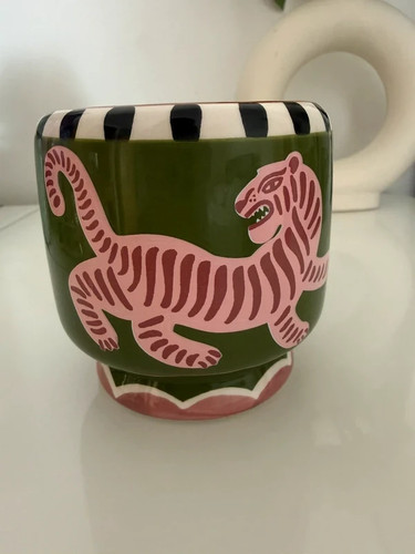 Paddywax tiger ceramic - ceramic, black