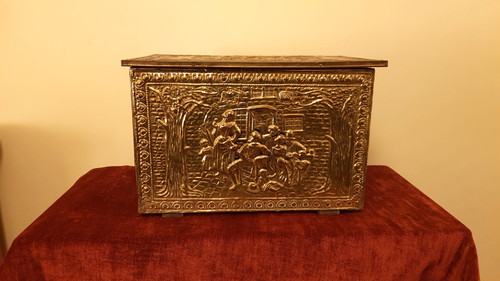 Vintage wooden brass - vintage,