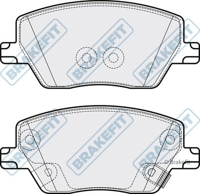 Apec front brake pad - front,