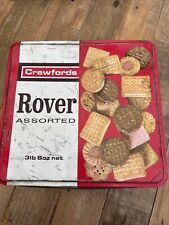Vintage Crawford's Rover Assorted Biscuits Tin (1.2kg) - c. 1970s - Empty B