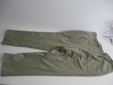 Oakman Mens Trousers Size 50R Beige Wool Blend Flat Front Dress Pants