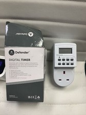 24 Hour Digital Timer Plug - Electric Switch Energy Saver Timer Standard Size - 