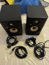 KRK Rokit 5 G4 Speaker x2 with cables! Mint Condition