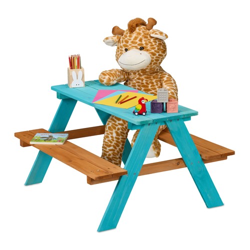 Children picnic bench table - children's,