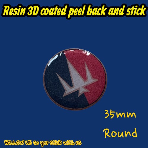 Vintage resin domed - resin, badge