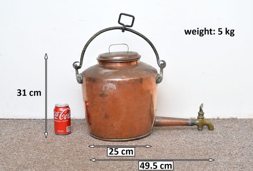 Vintage old copper kettle - kettle, pot