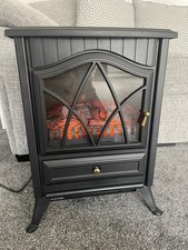 BLACK ELECTRIC STOVE FIRE