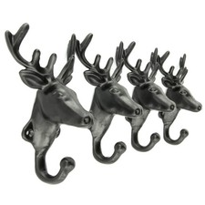 STAGS HEAD DEER WALL HOOKS