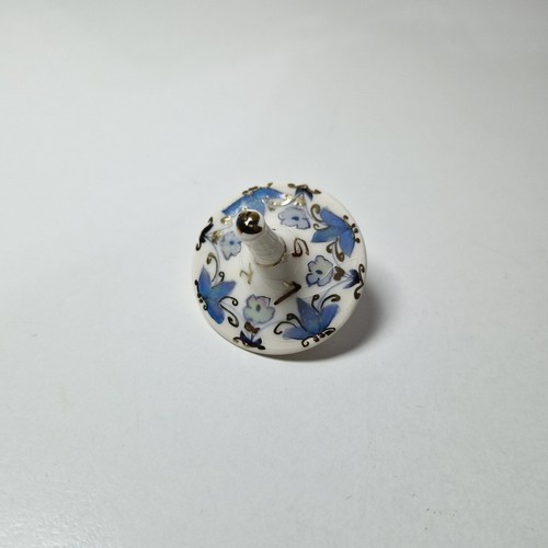 Hanukkah porcelain dreidel - porcelain,