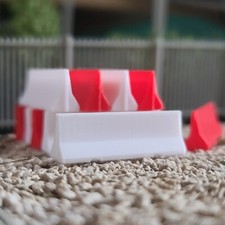 Model railway scenery concrete - model,
