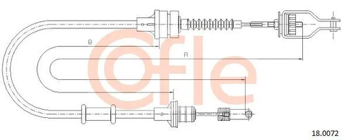 Clutch cable 0072 cofle - clutch,