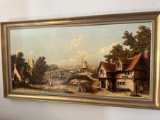 Large Framed Oil Painting