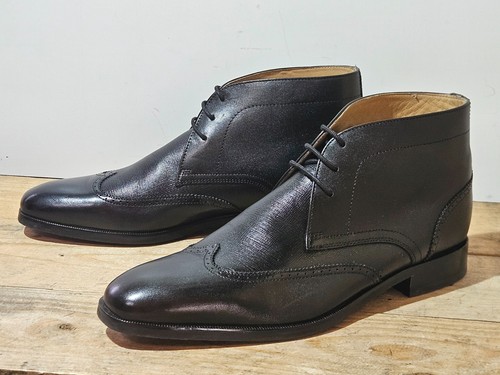 Mens black leather mix - black,