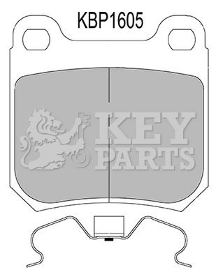 Key parts kbp1605 brake - brake, pad