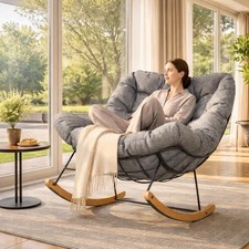 Rocking Chair with Overstuffed
