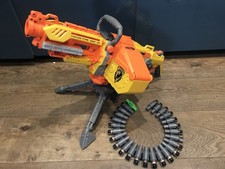 Nerf N Strike Elite Havok Fire EBF-25 Gun + Tripod Ammo Belt tested working BK52