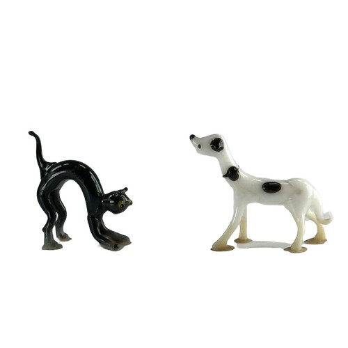 Lampwork glass cat dog - lampwork,