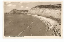 Postcard Sidmouth Devon Jacobs Ladder Beach