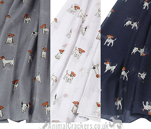 Ladies jack russell scarf - jack,