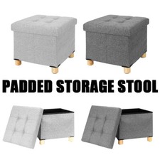 Folding Storage Stool Seat