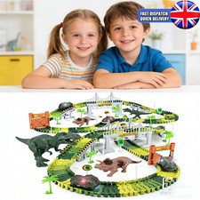 185 Pcs Dinosaur Race Track
