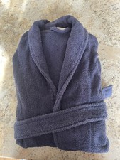 Mens Navy Blue Thick Towelling