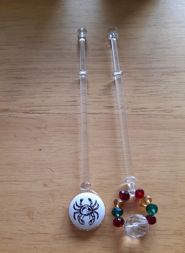 Glass lace bobbins - lace,