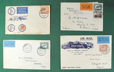 SOUTH AFRICA 4 covers 1st flight FDC by Imperial Airways 1930`s  (Y115)