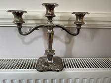 Vintage Silver Plated 3 Branch