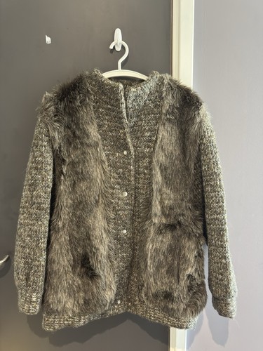 Vintage knit faux fur - vintage,