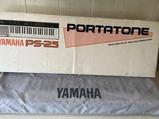 YAMAHA PS-25 Portable Keyboard Cover & Power  80’s Very RARE - Free P&P