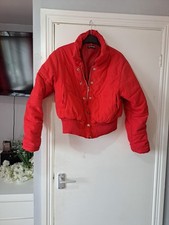 NWOT Ladies Red Puffa Jacket Size 10