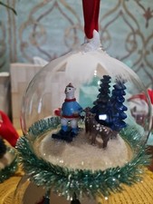 Cath Kidston Christmas Bauble Alpaca Globe Xmas Decoration ex shop display 