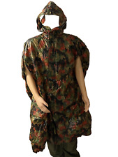 Swiss Alpenflage Poncho Waterproof Camo Military Surplus